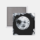 Een reis naar de maan magneet (Voorkant / Achterkant)