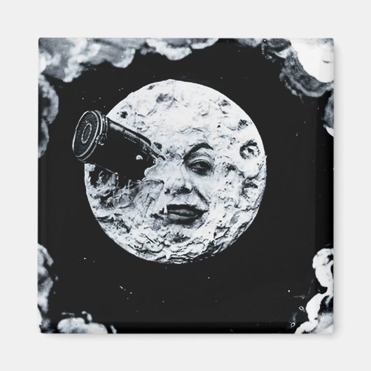 Een reis naar de maan magneet (Voorkant)