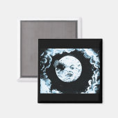 Een reis naar de maan magneet (Voorkant / Achterkant)