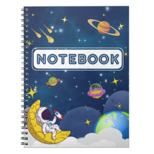 Een reis naar de maan notitieboek