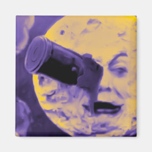 Een reis naar de maan (Paarse Fizzy Fuzz) Magneet