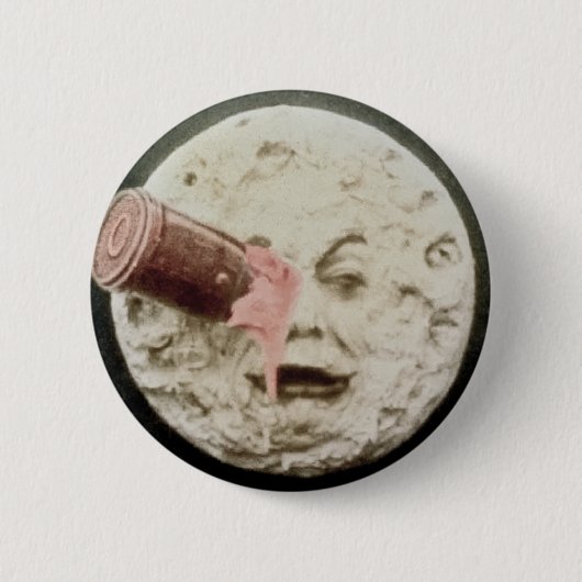 Een reis naar de maan ronde button 5,7 cm (Voorkant)