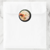 Een reis naar de maan ronde sticker (Tas)