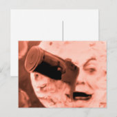 Een reis naar de maan (Sepia Roos) Briefkaart (Voorkant / Achterkant)