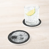 Een reis naar de maan zandsteen onderzetter (Zijkant)