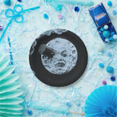 Een reis naar de Moon Le Voyage Blue Moon Papieren Bordje (Feest)
