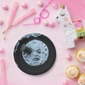 Een reis naar de Moon Le Voyage Blue Moon Papieren Bordje (Feest)