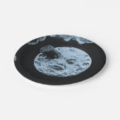 Een reis naar de Moon Le Voyage Blue Moon Papieren Bordje (Gekanteld)