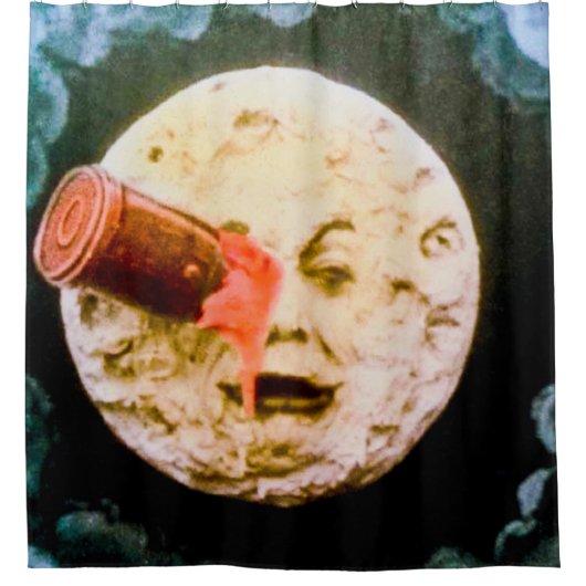 Een reis naar de Moon Le Voyage dans la Lune Douchegordijn (Voorkant)