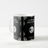 Een reis naar de  Moon Retro Franse cinema Pos Koffiemok (Voorkant links)