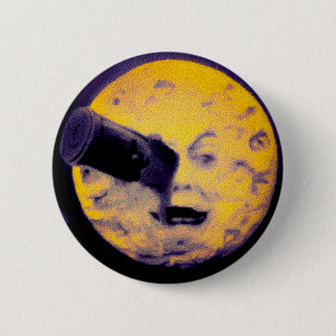 Een reis naar de Paarse versie van de Moon Nightma Ronde Button 5,7 Cm