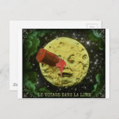 Een reis naar het maan briefkaart (Voorkant / Achterkant)