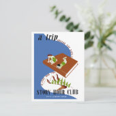 Een reis om de wereld tijdens het verhaal briefkaart (Staand voorkant)