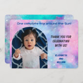 Een reis rond de zon Foto Dank u kaart (Voorkant / Achterkant)