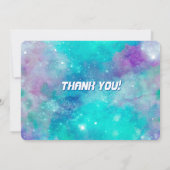 Een reis rond de zon Foto Dank u kaart (Achterkant)