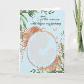 Een reis van dankbaarheid Geboorte Moederdag Feestdagen Kaart (Voorkant)