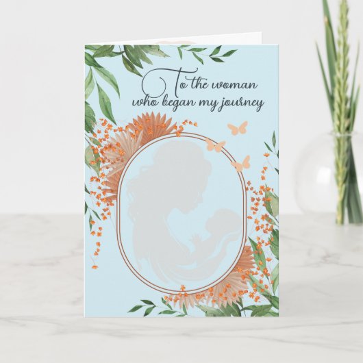 Een reis van dankbaarheid Geboorte Moederdag Feestdagen Kaart (Voorkant)