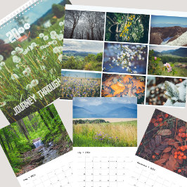 Een reis van een jaar door de schoonheid van de na kalender