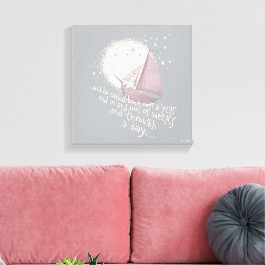 Een reis van een jaar met Max Canvas Afdruk (Insitu (Woonkamer))