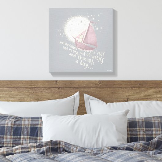 Een reis van een jaar met Max Canvas Afdruk (Insitu (Slaapkamer))