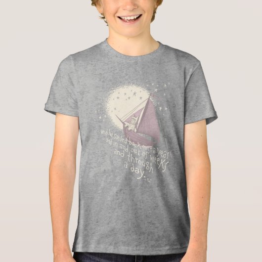 Een reis van een jaar met Max Tri-Blend Shirt (Voorkant)