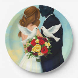 Een reis van liefde: de bevrijding van de duif papieren bordje