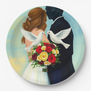 Een reis van liefde: de bevrijding van de duif papieren bordje