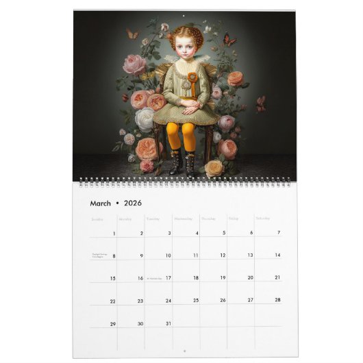 Een reis van Whimsey 2026 Muurkalender Kalender (Mar 2026)