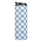 Een reisbeker met een zwarte dop thermosbeker (Geroteerd rechts)