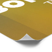 Een  reisposter in Botswana. Poster (Hoek)