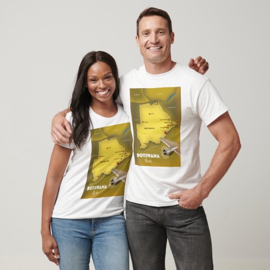 Een reisposter in Botswana. T-shirt (Unisex)
