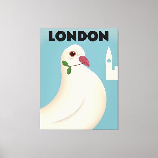Een  reisposter uit Londen. Canvas Afdruk (Voorkant)