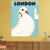 Een  reisposter uit Londen. Canvas Afdruk (Insitu (Woonkamer))