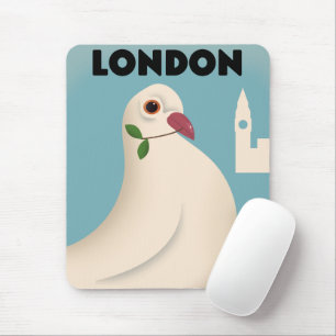 Een  reisposter uit Londen. Muismat