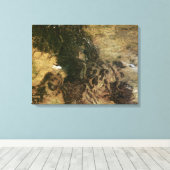 Een relatief duidelijke dag canvas afdruk (Insitu (Houten vloer))