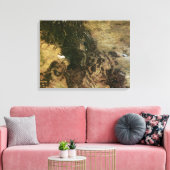 Een relatief duidelijke dag canvas afdruk (Insitu (Woonkamer))