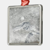 Een relatief zeldzame ijsdeken metalen ornament (Links)