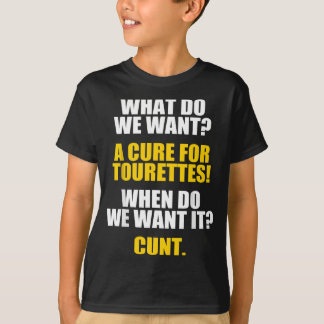 Een remedie voor Tourettes - Grappige Volwassen Hu T-shirt