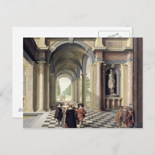 Een renaissance Hall Briefkaart (Voorkant / Achterkant)