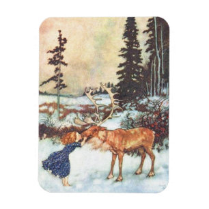 Een rendier zoenen magneet