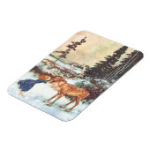 Een rendier zoenen magneet (Linkerzijde)