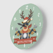 Een rendierzonnebril op motorfiets grote klok (Hoek)