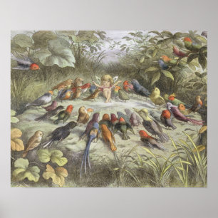 Een repetitie in Fairy Land, illustratie van 'In F Poster