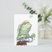 Een reptieldisfunctie feestdagenkaart (Staand voorkant)