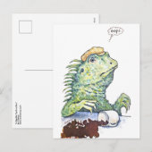 Een reptieldisfunctie feestdagenkaart (Voorkant / Achterkant)