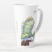 Een reptielendisfunctie latte mok (Rechterhoek)