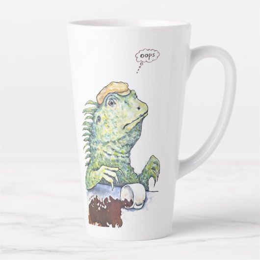 Een reptielendisfunctie latte mok (Rechts)