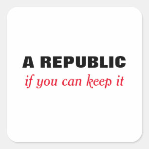 Een republiek als je het sticker kunt houden