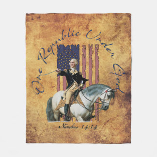 Een republiek onder God Washington Numbers14 Fleec Fleece Deken