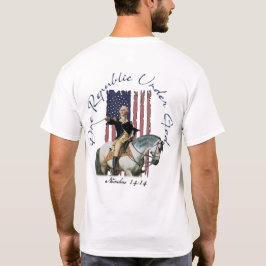 Een republiek onder God Washington nummer 14 T-shirt